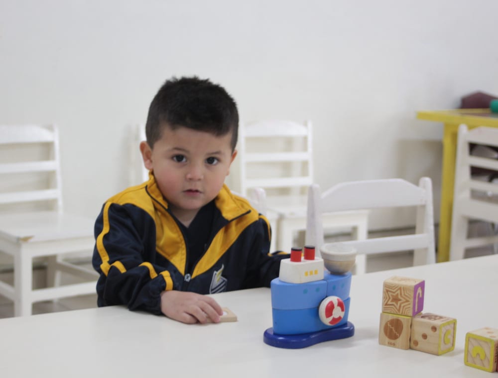 Niños de preescolar en actividades